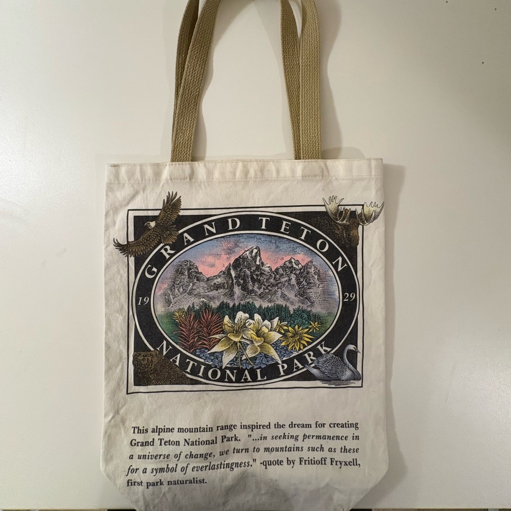Grand Teton National Park Canvas Tote Bag